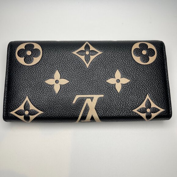 LOUIS VUITTON RFID Bicolor Monogram Empreinte Leather Sarah Wallet - Preowned - Picture 2 of 16